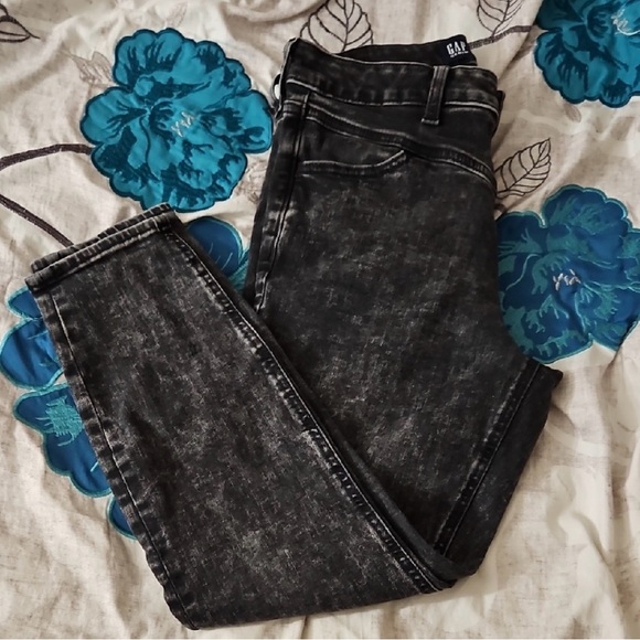 GAP Denim - GAP Women's Black Acid-Wash Skinny Jeggings